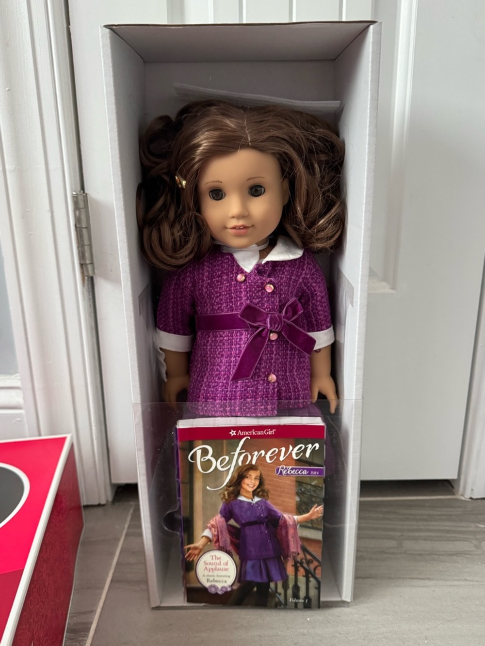 Retired American Girl Rebecca-Doll in Meet Outfit w/book